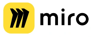 Miro logo, a visual collaboration and online whiteboard platform